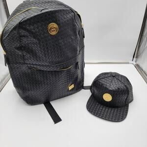 Capital Gains Backpack and Strapback Ballcap Bundle Black